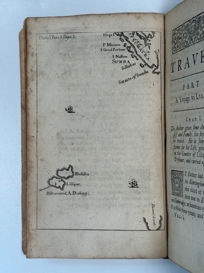 Gulliver's Travels by Jonathan Swift 1726 First Edition