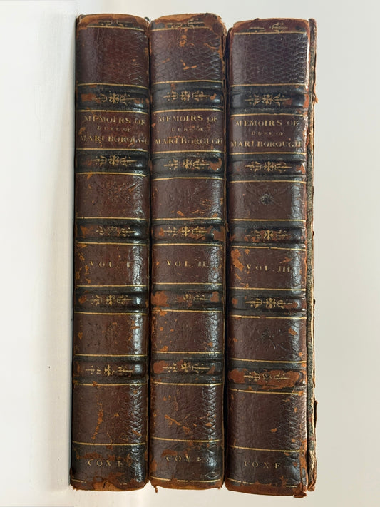 The Memoirs of John Duke of Marlborough 1818 First Edition
