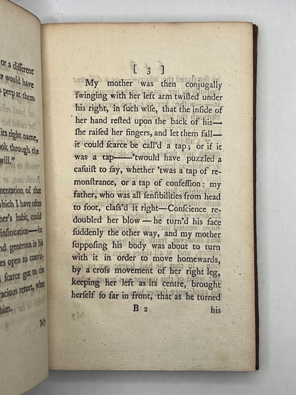 Tristram Shandy by Laurence Sterne 1761-1767 First Edition, Double Signed