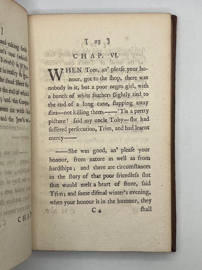 Tristram Shandy by Laurence Sterne 1761-1767 First Edition, Double Signed