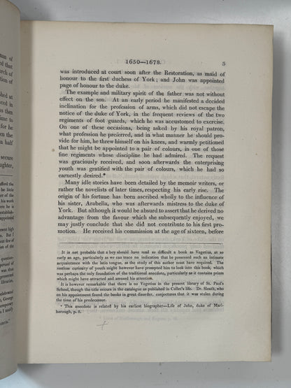 The Memoirs of John Duke of Marlborough 1818 First Edition