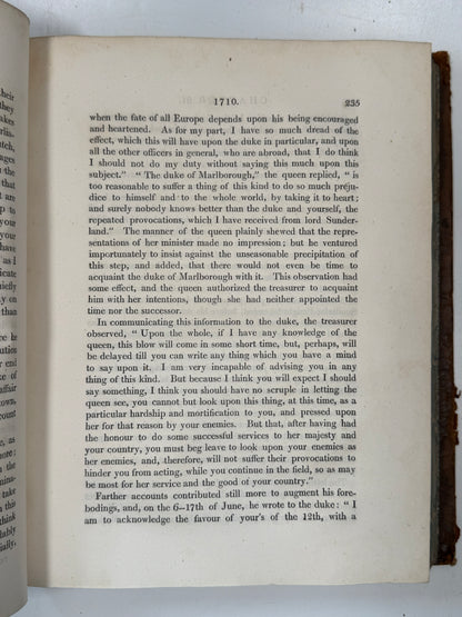 The Memoirs of John Duke of Marlborough 1818 First Edition
