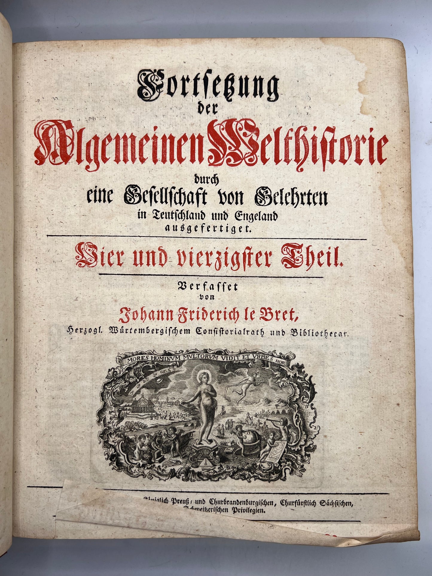 Baumgertner's Universal History 1755-1793