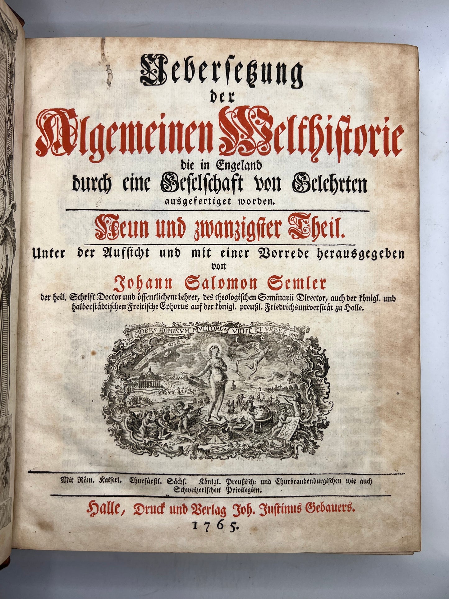 Baumgertner's Universal History 1755-1793