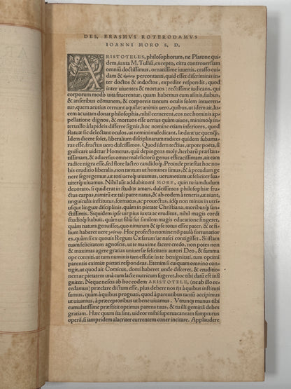 Aristotle's Works 1531 Erasmus First Complete Edition