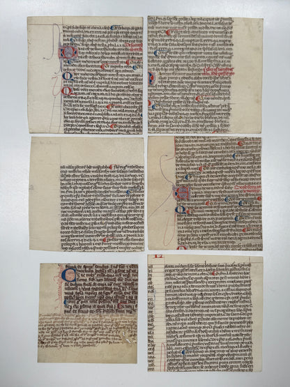 A Collection of Medieval Manuscripts, c.1200s-1400s, Finely Rubricated - 10 MSS