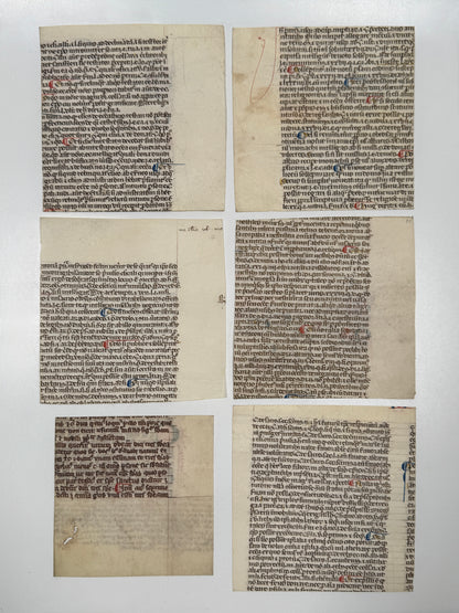 A Collection of Medieval Manuscripts, c.1200s-1400s, Finely Rubricated - 10 MSS