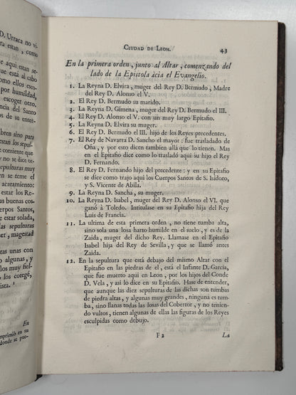 The Voyage of Ambrosio de Morales 1765; Hobson's Copy, First Edition