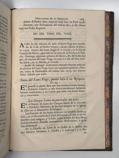 The Voyage of Ambrosio de Morales 1765; Hobson's Copy, First Edition
