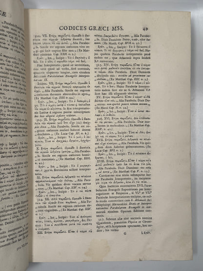 Regiae Bibliothecae Matritensis Codices 1769 Important Bibliography First Edition