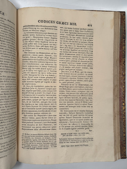 Regiae Bibliothecae Matritensis Codices 1769 Important Bibliography First Edition