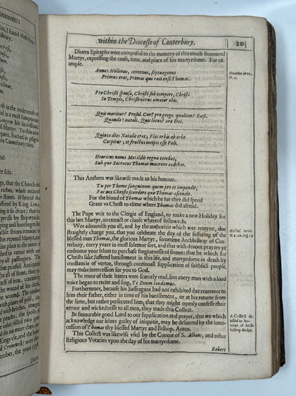 Ancient Funeral Monuments by John Weaver 1631 First Edition