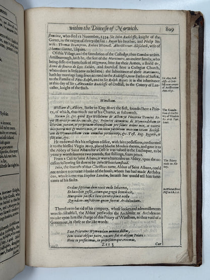 Ancient Funeral Monuments by John Weaver 1631 First Edition