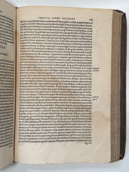 Josephus Antiquiatum Judaicarum 1540 Froben Press