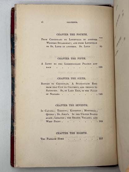 American Notes by Charles Dickens 1842 First Edition First Issue