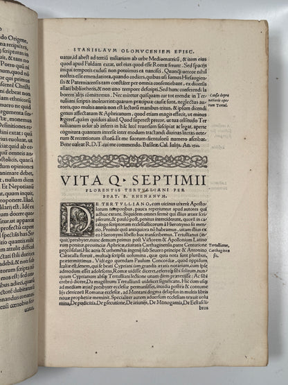 The Works of Tertullian 1528 John Calvin's Edition
