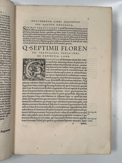 The Works of Tertullian 1528 John Calvin's Edition