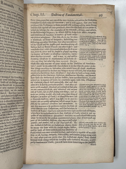 Edward Stillingfleet on Protestantism 1665 First Edition