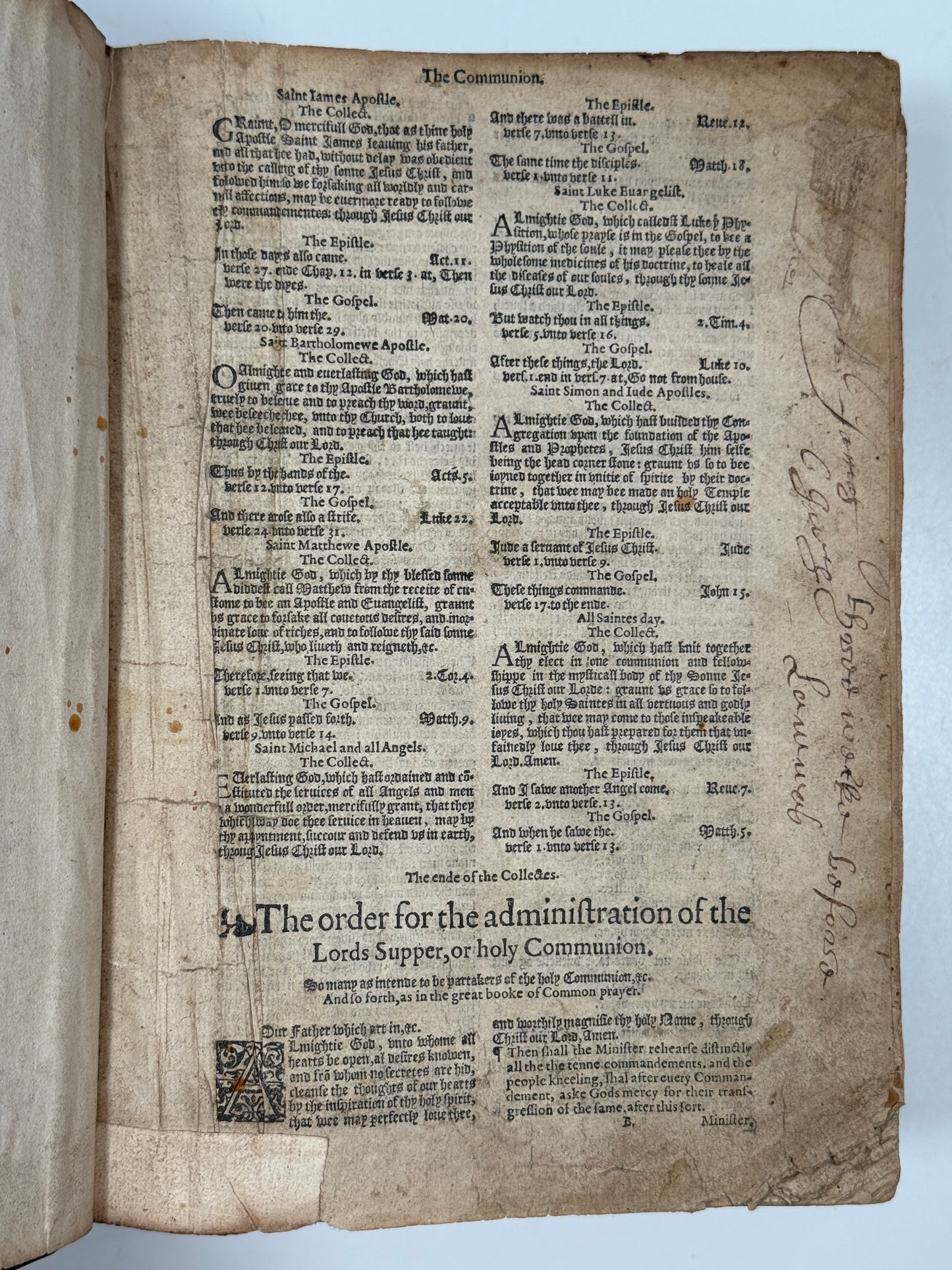 Antique Bible 1585; Geneva Bible