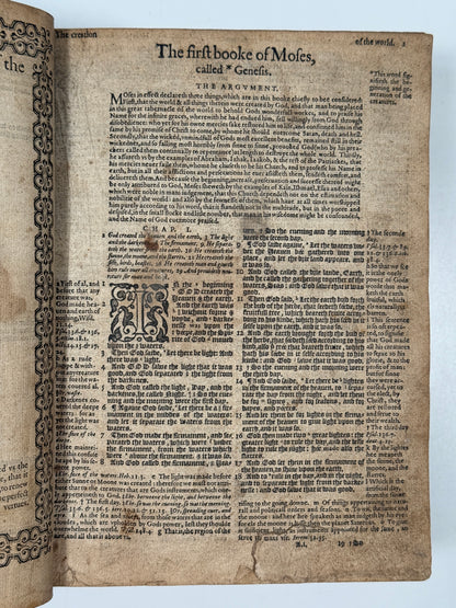 Antique Bible 1585; Geneva Bible