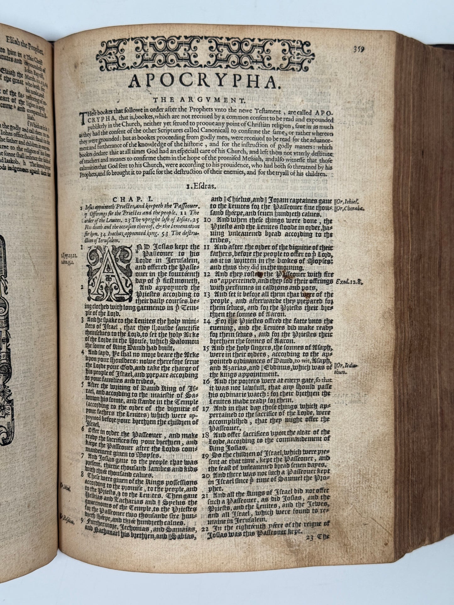 Antique Bible 1585; Geneva Bible