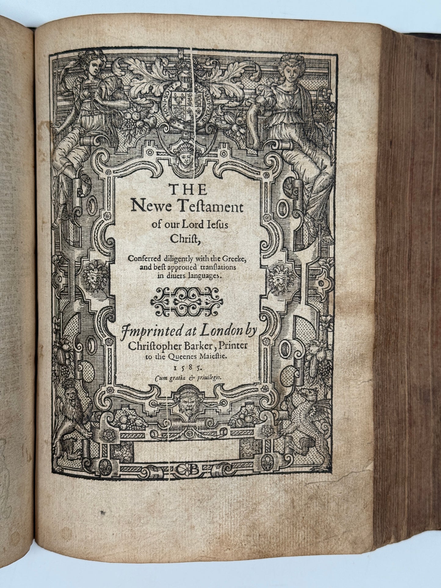 Antique Bible 1585; Geneva Bible