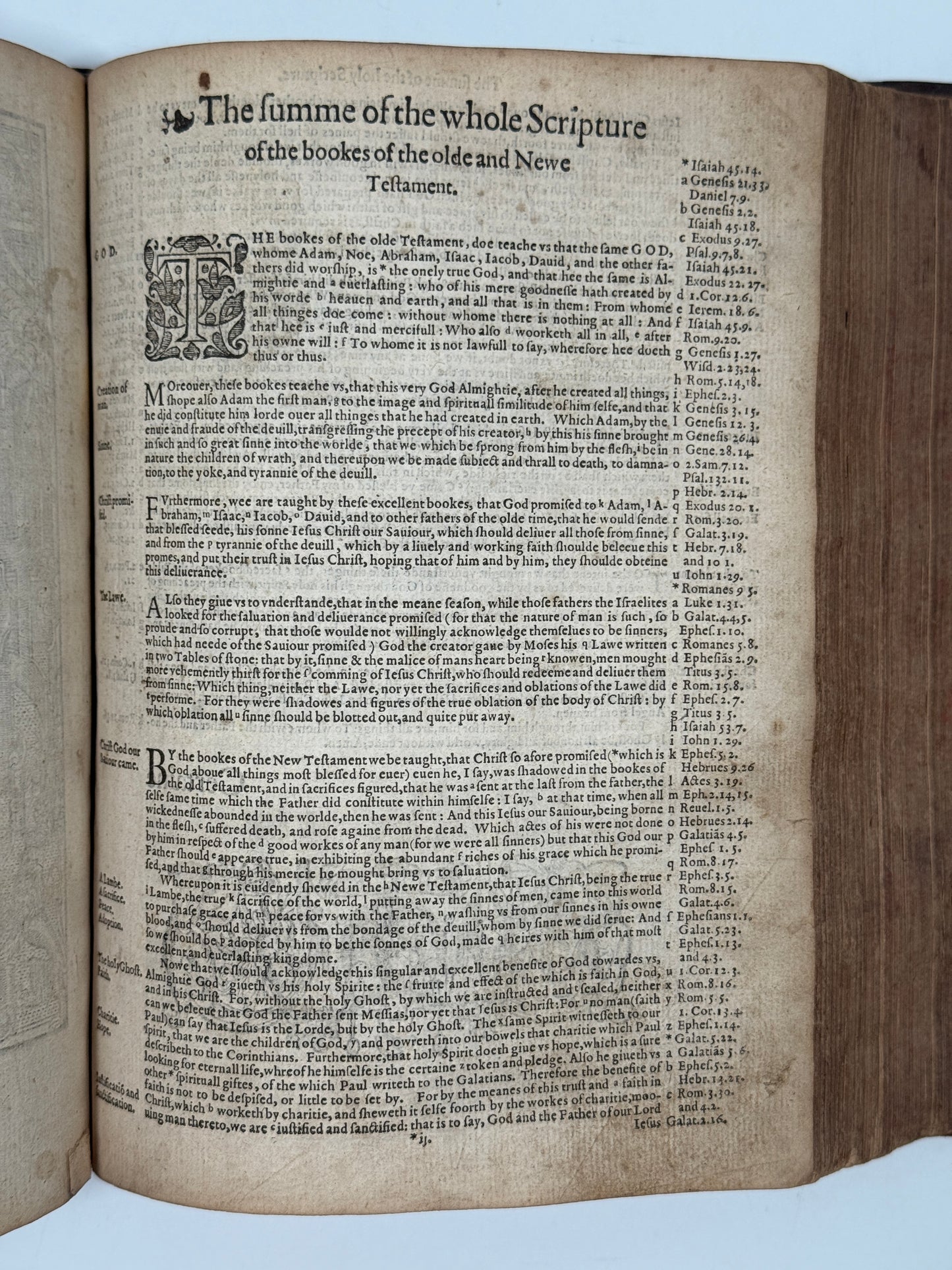 Antique Bible 1585; Geneva Bible