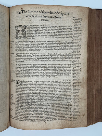 Antique Bible 1585; Geneva Bible