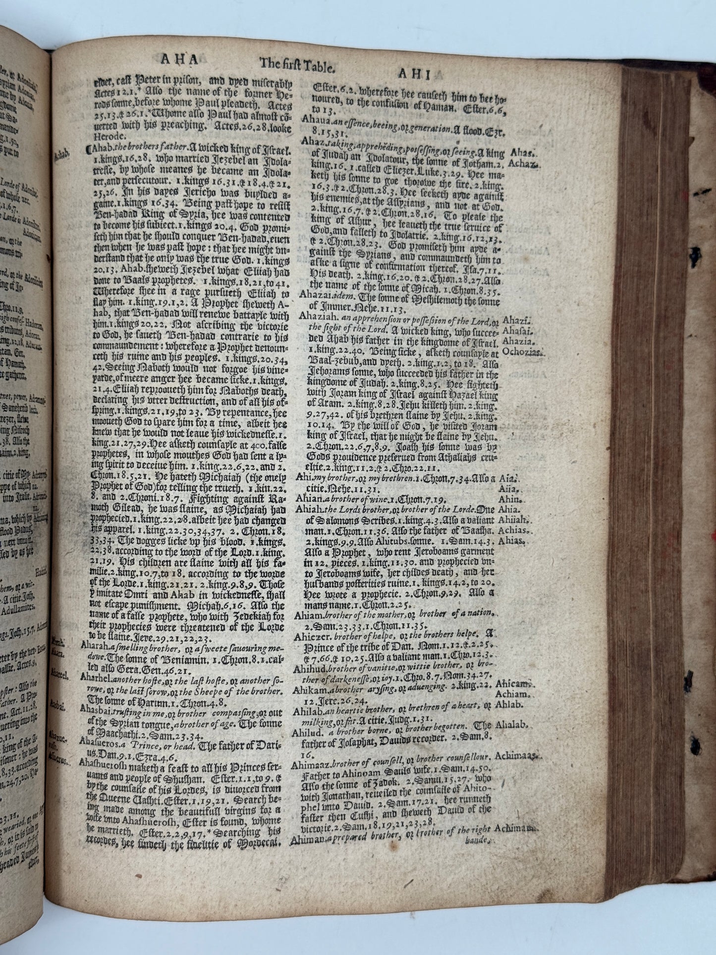 Antique Bible 1585; Geneva Bible