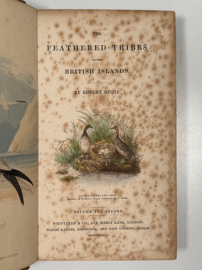 The Feathered Tribes of the British Islands by Robert Mudie 1834 First Edition