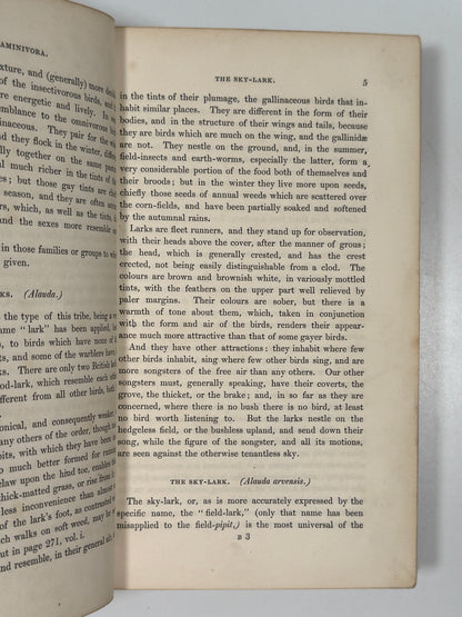 The Feathered Tribes of the British Islands by Robert Mudie 1834 First Edition