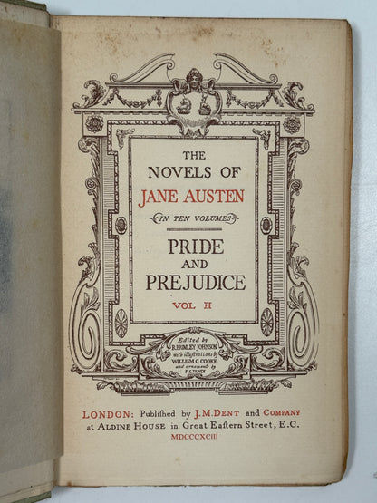 The Novels of Jane Austen 1893