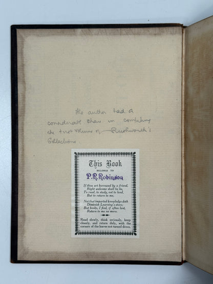 The Remains of John Corbet 1684 First Edition