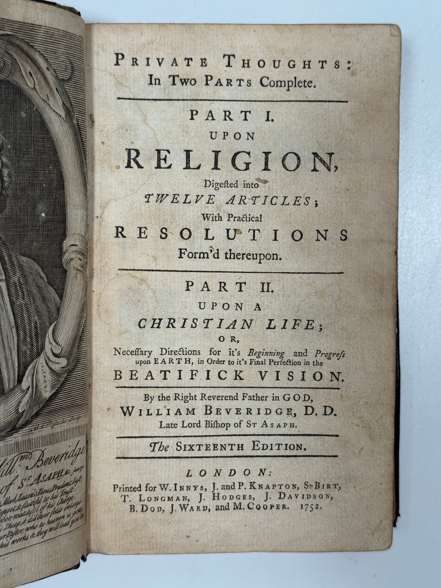 William Beveridge 1752