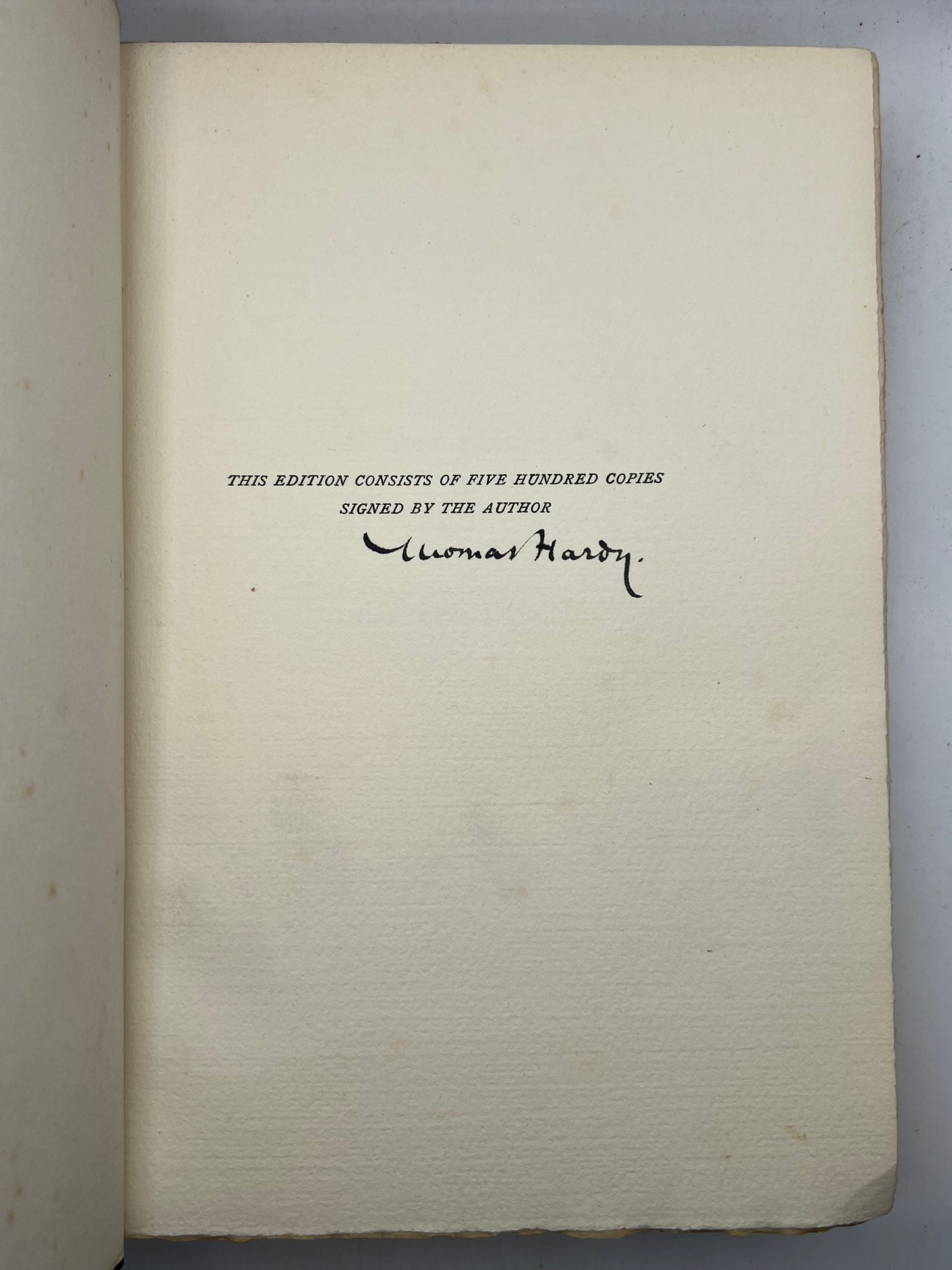 The Works of Thomas Hardy SIGNED 1919-20 Mellstock Edition