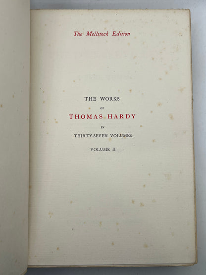 The Works of Thomas Hardy SIGNED 1919-20 Mellstock Edition