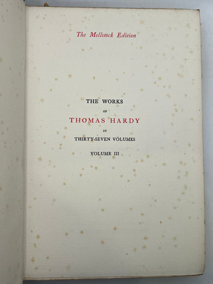 The Works of Thomas Hardy SIGNED 1919-20 Mellstock Edition