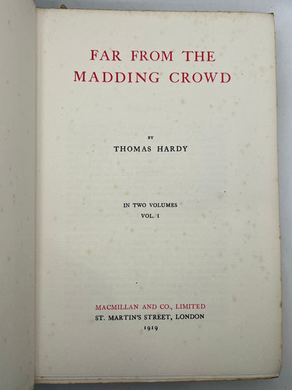 The Works of Thomas Hardy SIGNED 1919-20 Mellstock Edition