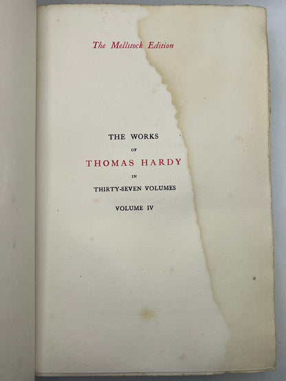 The Works of Thomas Hardy SIGNED 1919-20 Mellstock Edition