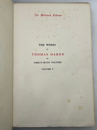 The Works of Thomas Hardy SIGNED 1919-20 Mellstock Edition