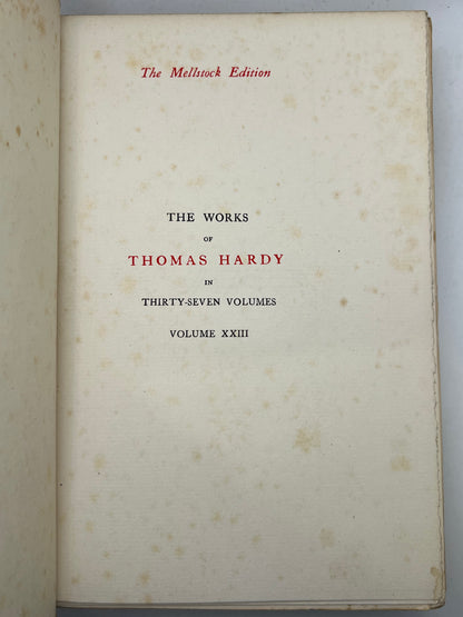 The Works of Thomas Hardy SIGNED 1919-20 Mellstock Edition