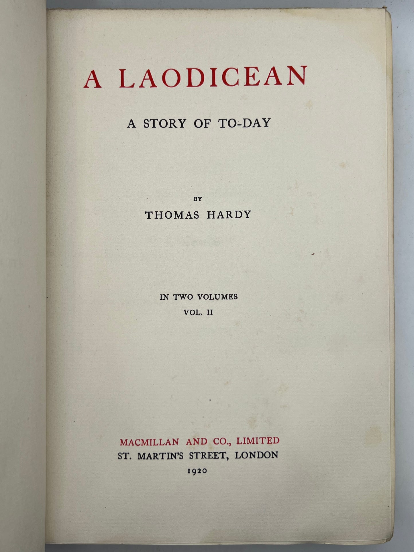 The Works of Thomas Hardy SIGNED 1919-20 Mellstock Edition