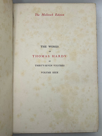 The Works of Thomas Hardy SIGNED 1919-20 Mellstock Edition