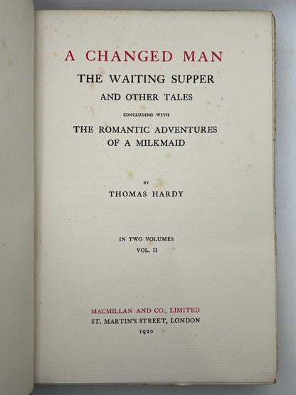 The Works of Thomas Hardy SIGNED 1919-20 Mellstock Edition