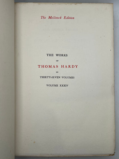 The Works of Thomas Hardy SIGNED 1919-20 Mellstock Edition