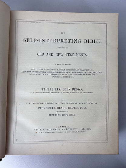 Antique King James Bible c.1860