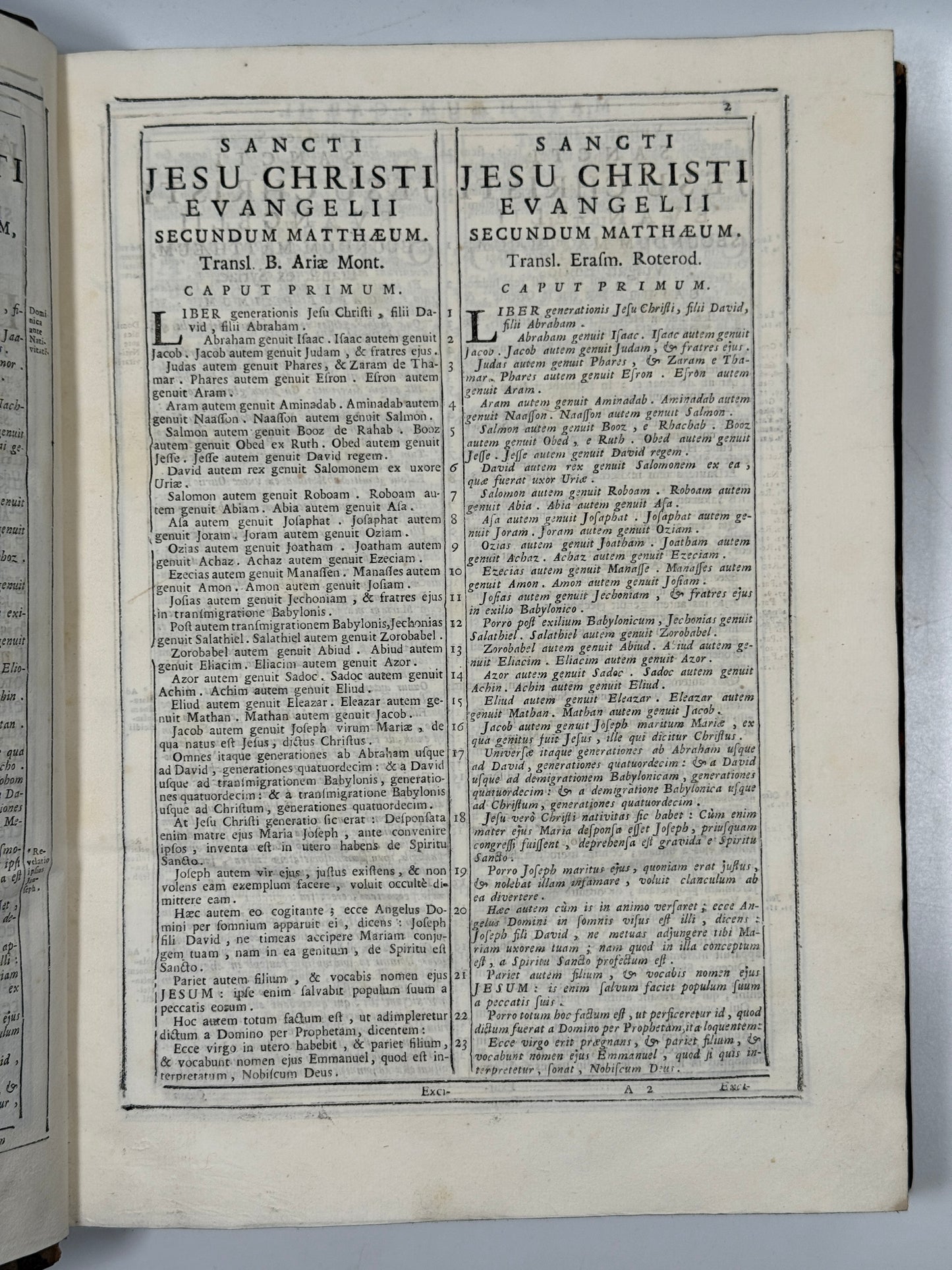 Antique Catholic Bible 1747 Latin Vulgate