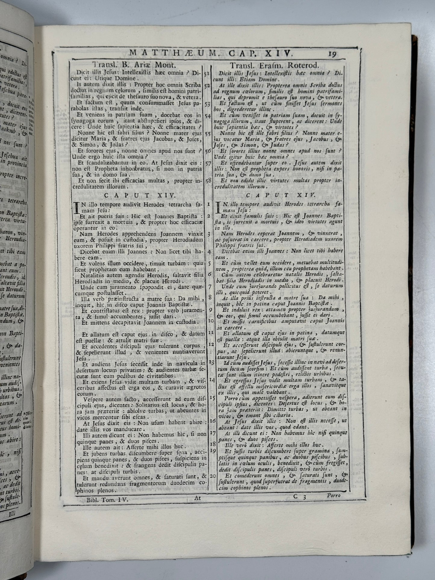 Antique Catholic Bible 1747 Latin Vulgate