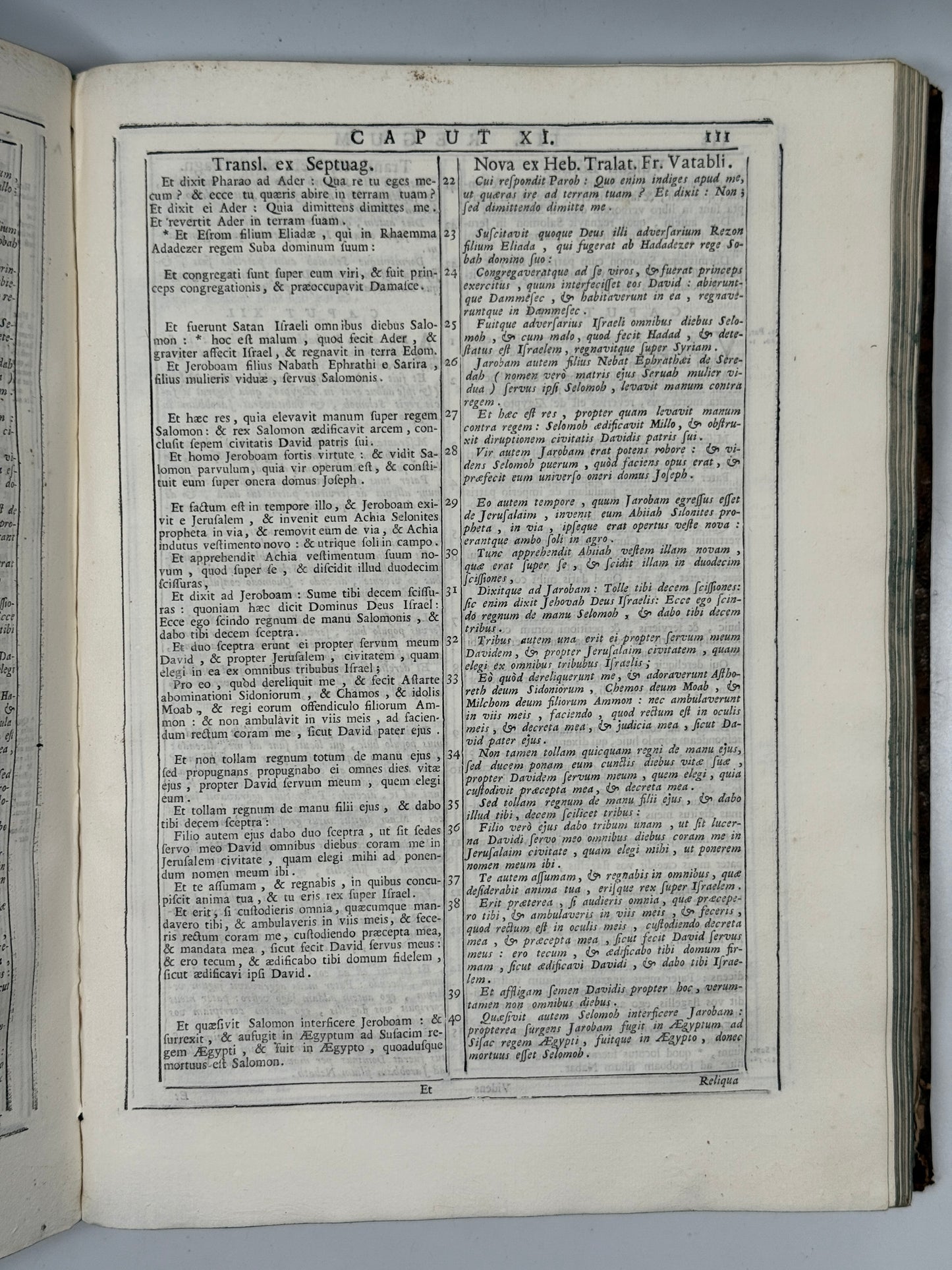 Antique Catholic Bible 1747 Latin Vulgate