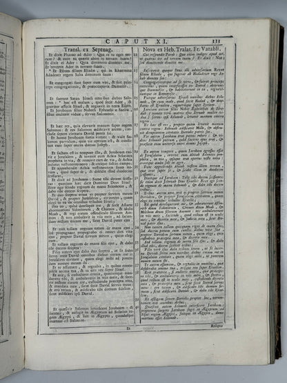 Antique Catholic Bible 1747 Latin Vulgate